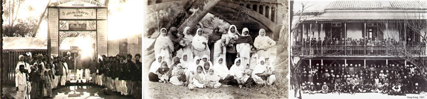Landhies (1903; c. A. Chandan);     Nairobi (1920; ; c. A. Chandan);    Hong Kong (1935; c. M.S. Pannu)